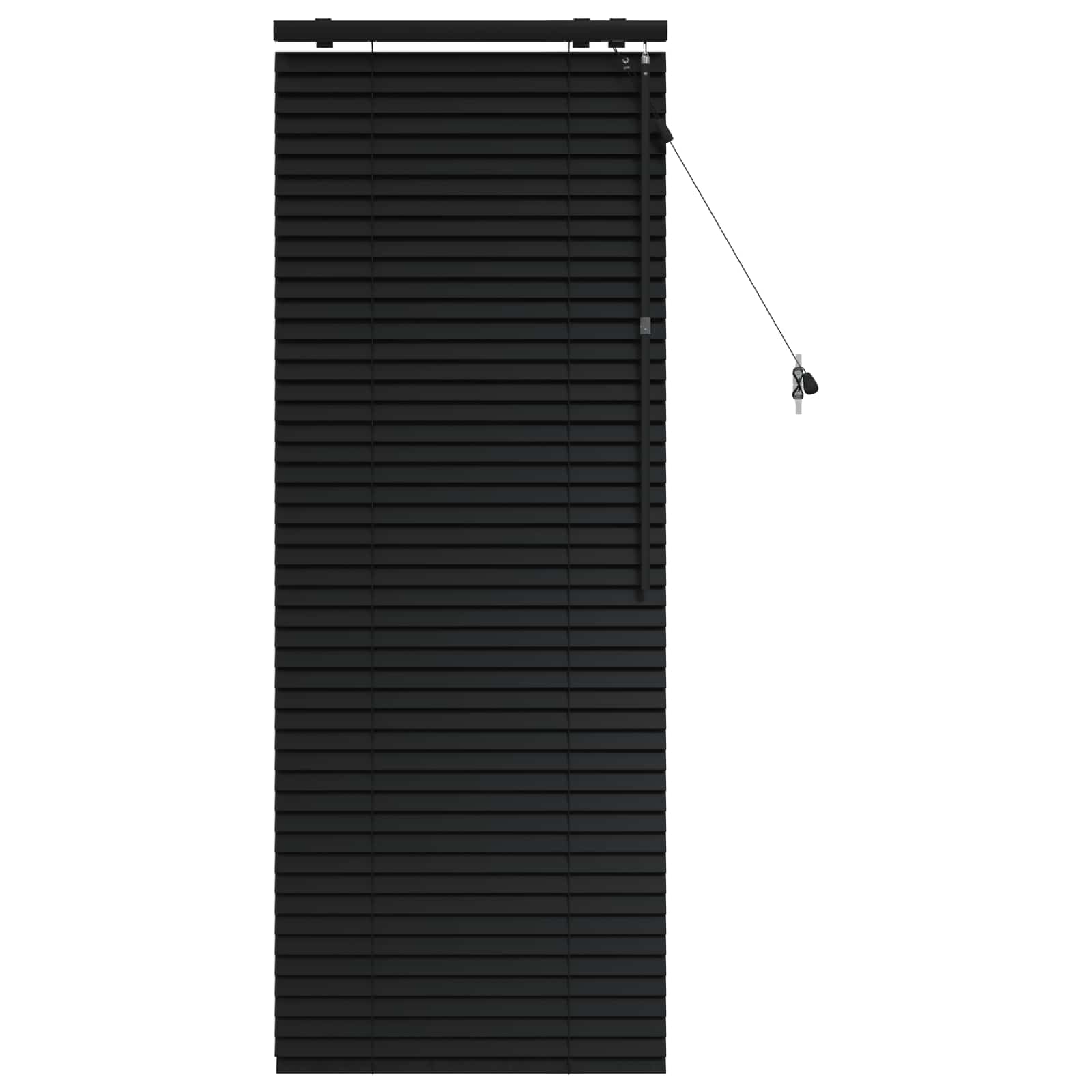 Jaloezie Zwart 65 x 160 cm 35 mm Massief Paulowniahout