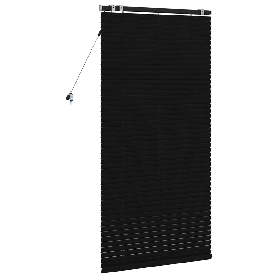 Jaloezie Zwart 70 x 160 cm 35 mm Massief Paulowniahout
