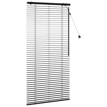 Jaloezie Zwart 80 x 160 cm 35 mm Massief Paulowniahout