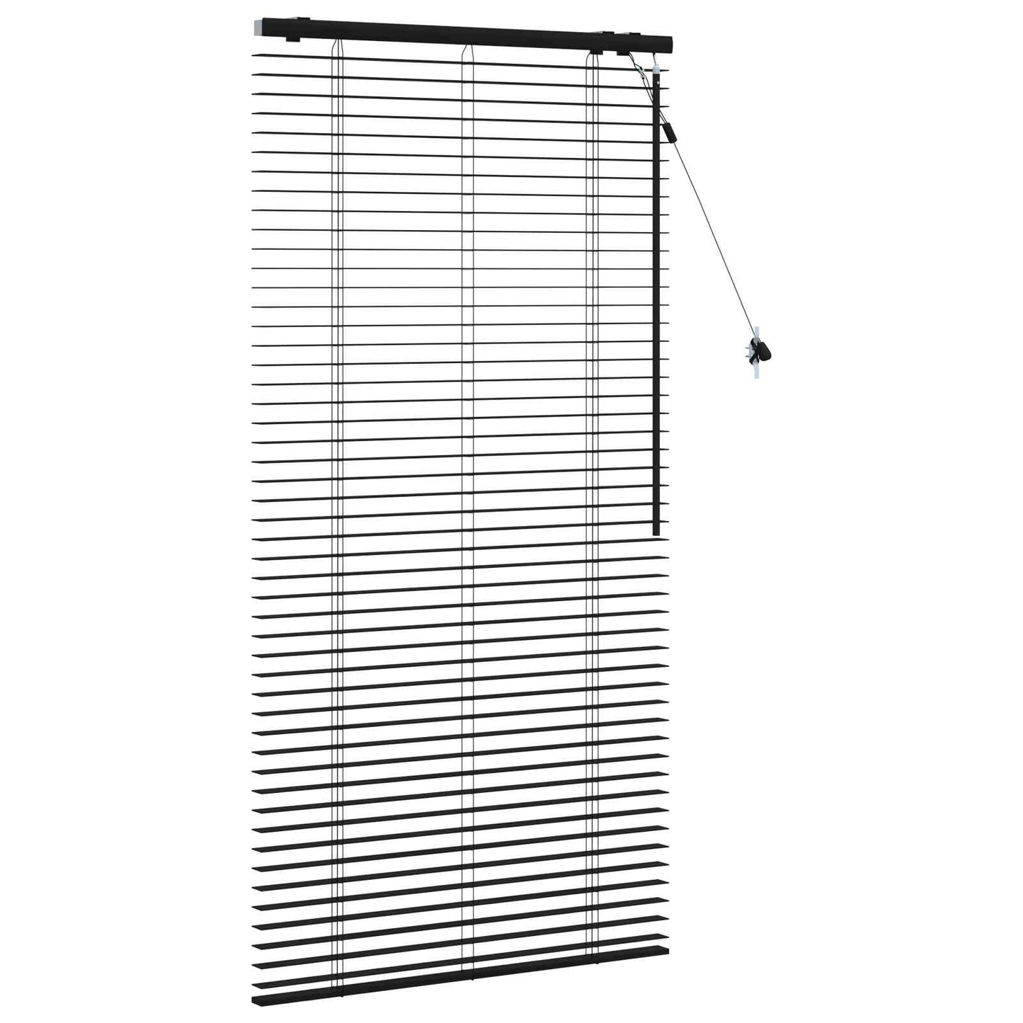 Jaloezie Zwart 90 x 160 cm 35 mm Massief Paulowniahout