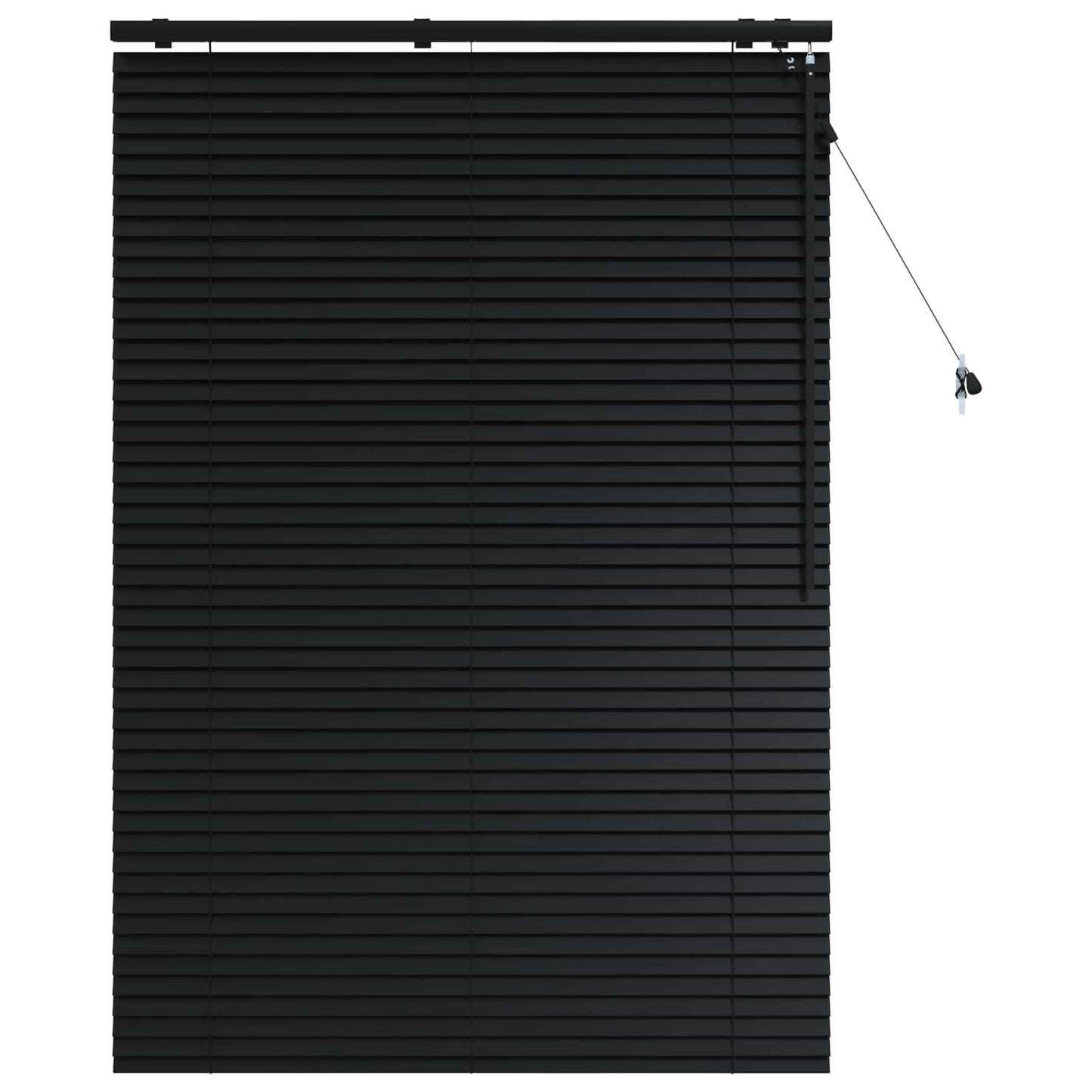 Jaloezie Zwart 105 x 160 cm 35 mm Massief Paulowniahout