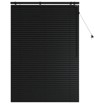 Jaloezie Zwart 105 x 160 cm 35 mm Massief Paulowniahout