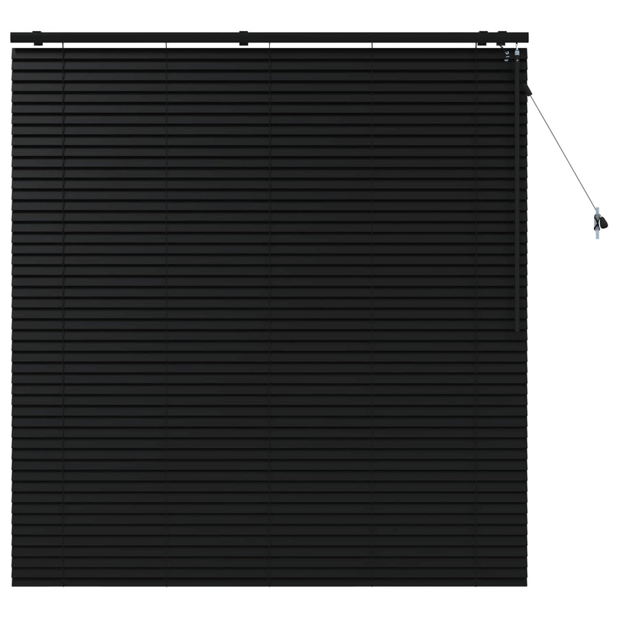 Jaloezie Zwart 150 x 160 cm 35 mm Massief Paulowniahout