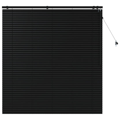 Jaloezie Zwart 155 x 160 cm 35 mm Massief Paulowniahout