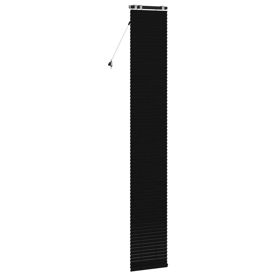 Jaloezie Zwart 50 x 250 cm 35 mm Massief Paulowniahout