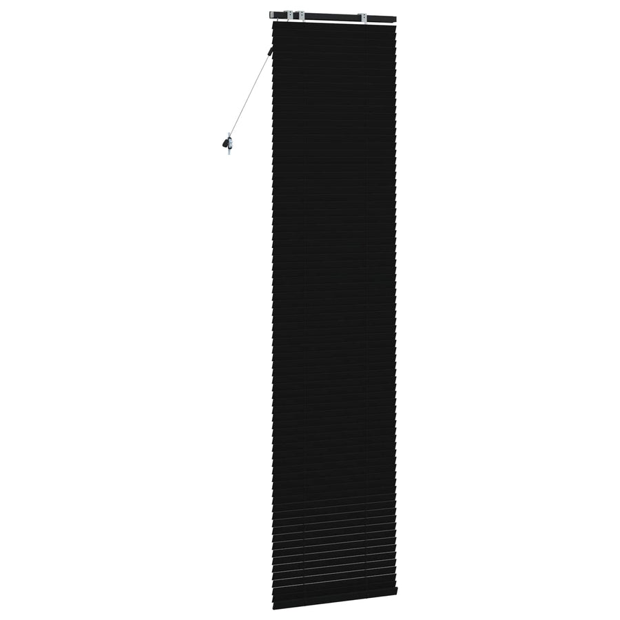 Jaloezie Zwart 60 x 250 cm 35 mm Massief Paulowniahout
