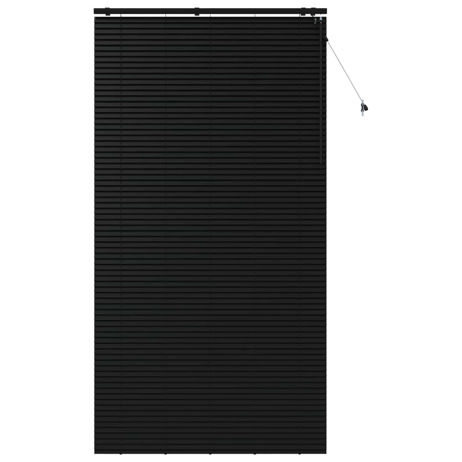 Jaloezie Zwart 130 x 250 cm 35 mm Massief Paulowniahout