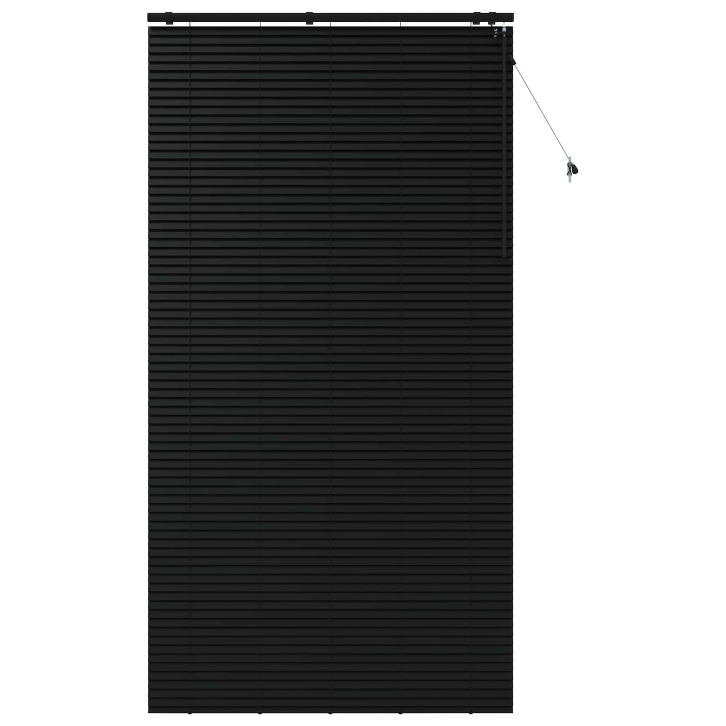Jaloezie Zwart 140 x 250 cm 35 mm Massief Paulowniahout
