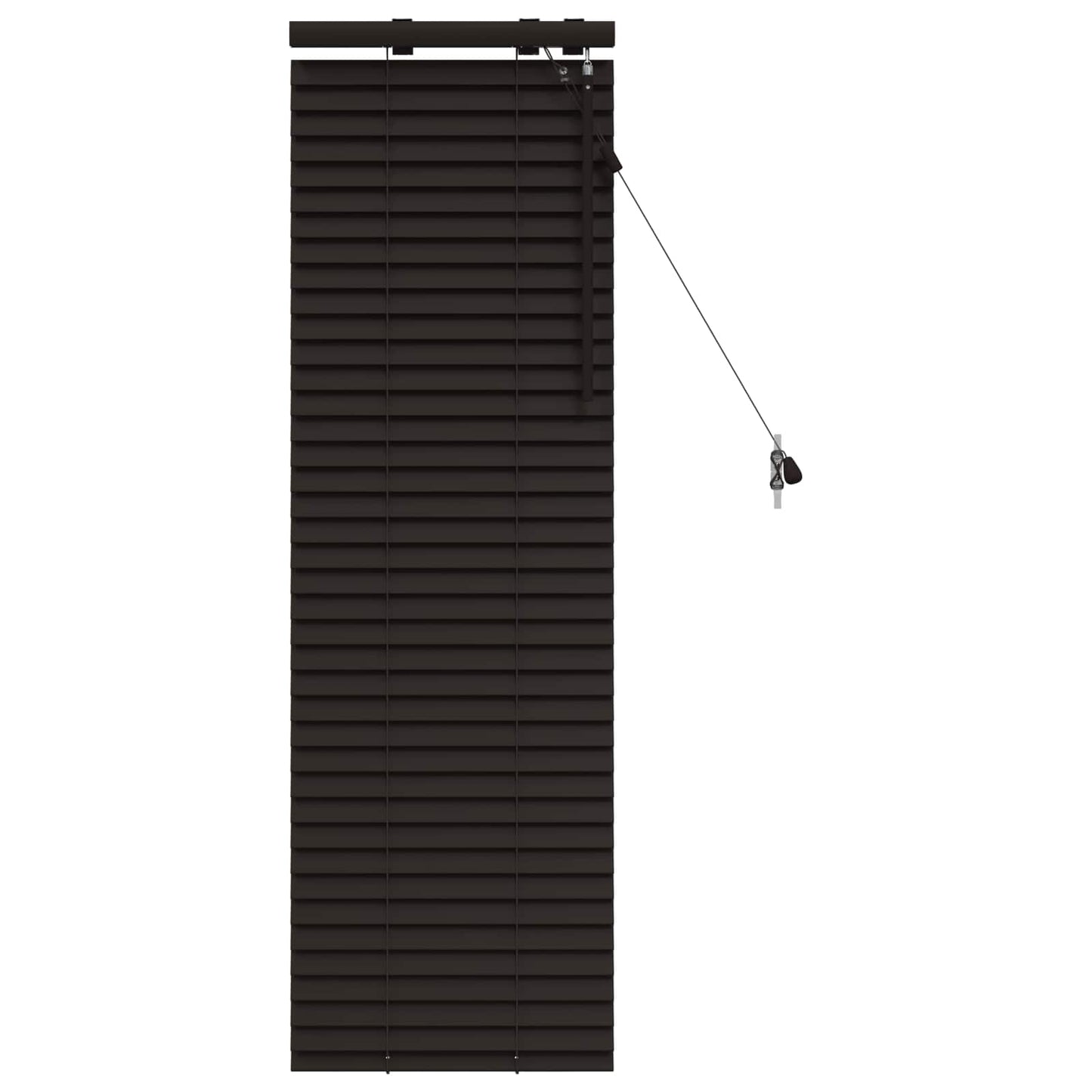 Jaloezie Donkerbruin 50 x 130 cm 35 mm Massief Paulowniahout