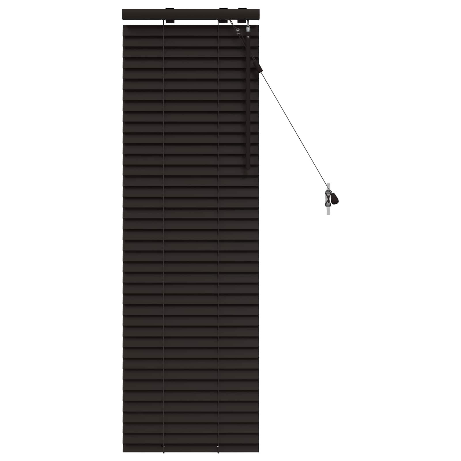 Jaloezie Donkerbruin 50 x 130 cm 35 mm Massief Paulowniahout