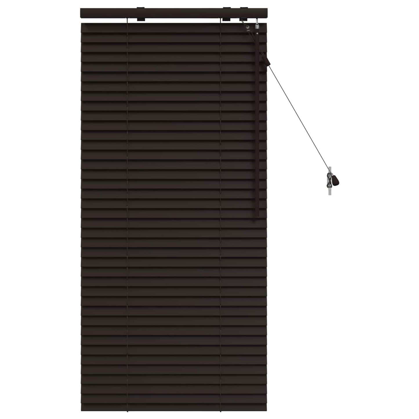Jaloezie Donkerbruin 60 x 130 cm 35 mm Massief Paulowniahout