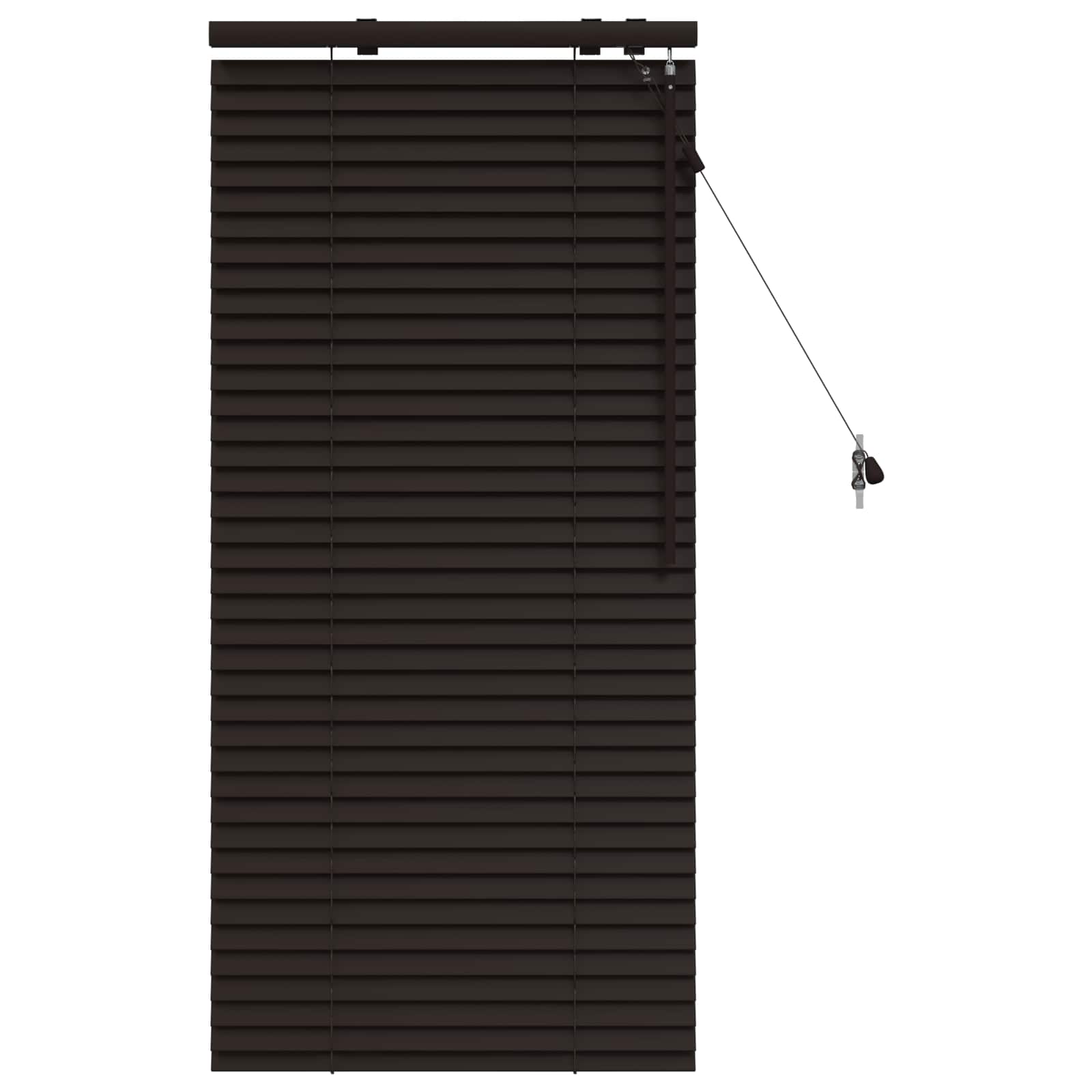 Jaloezie Donkerbruin 65 x 130 cm 35 mm Massief Paulowniahout
