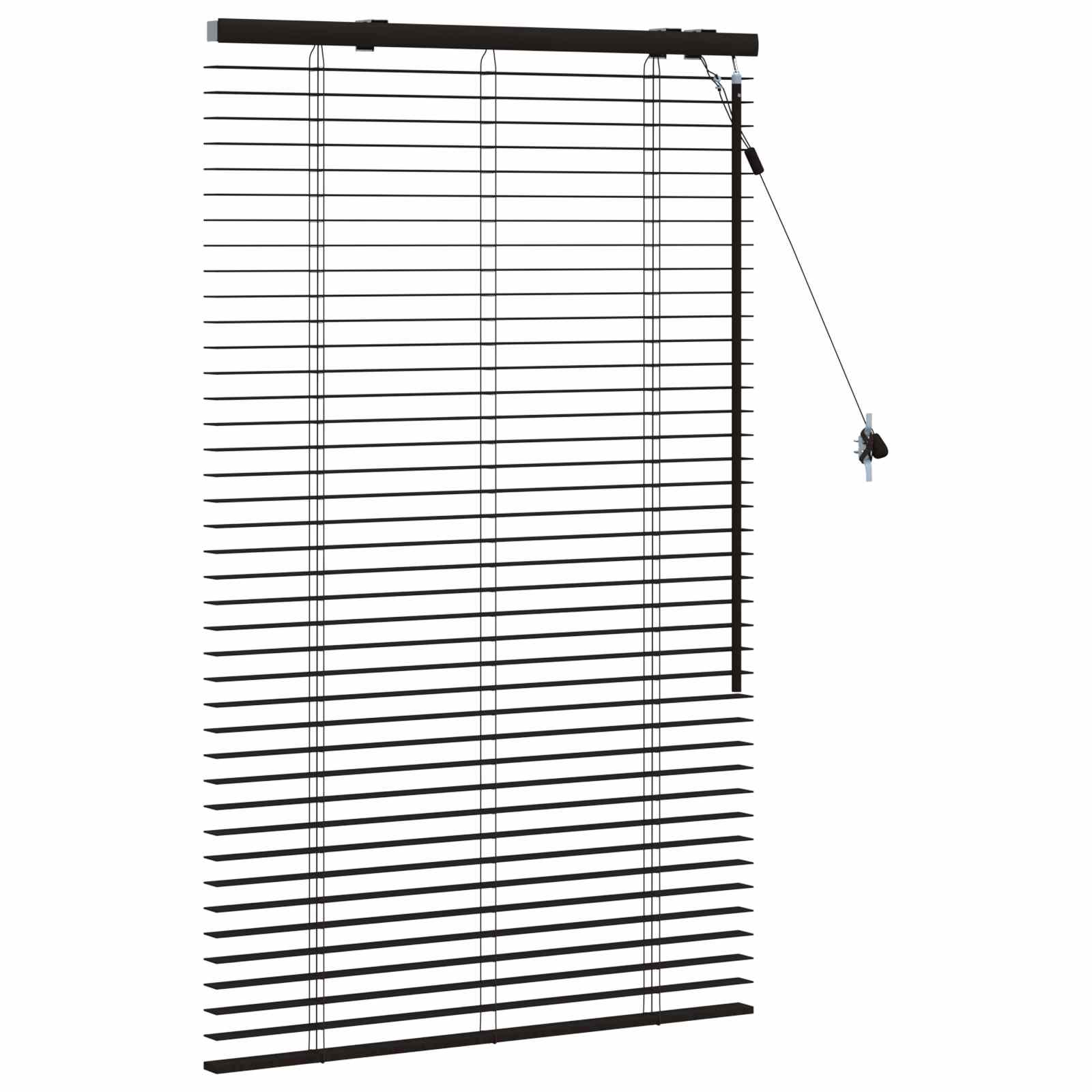 Jaloezie Donkerbruin 70 x 130 cm 35 mm Massief Paulowniahout