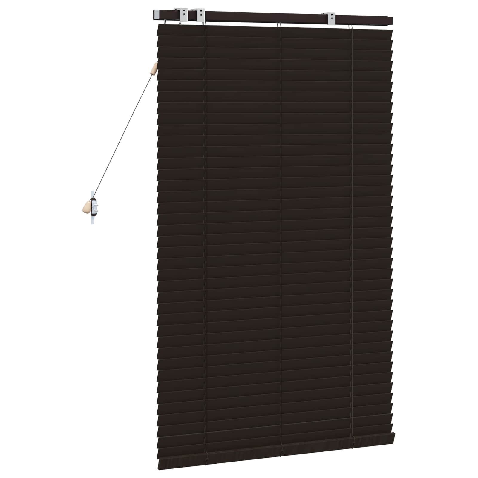 Jaloezie Donkerbruin 85 x 130 cm 35 mm Massief Paulowniahout