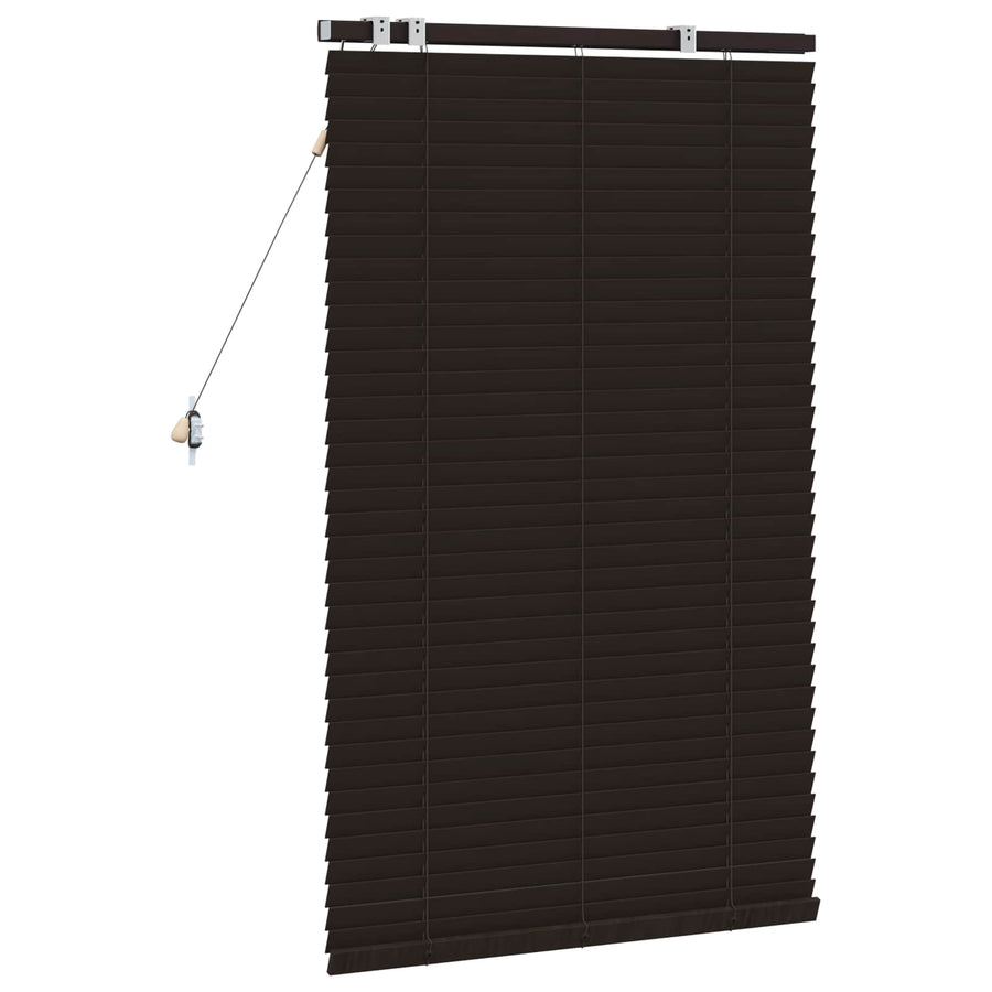 Jaloezie Donkerbruin 85 x 130 cm 35 mm Massief Paulowniahout
