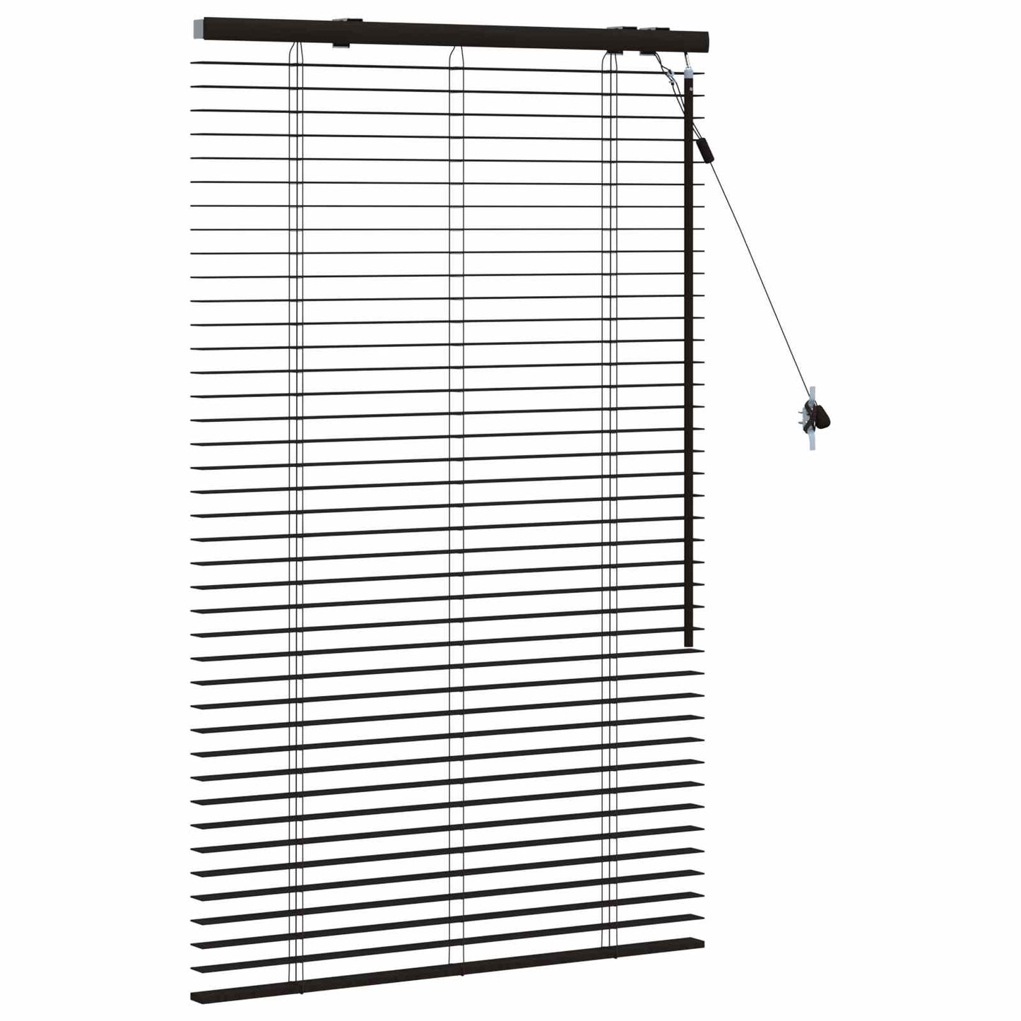 Jaloezie Donkerbruin 90 x 130 cm 35 mm Massief Paulowniahout