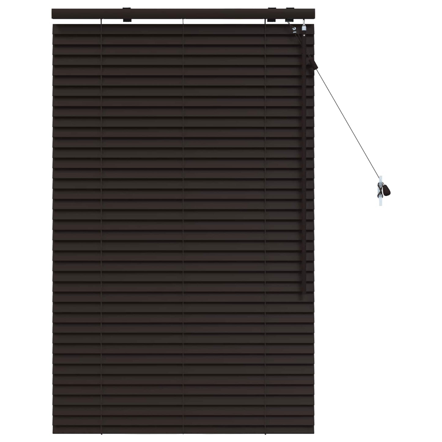 Jaloezie Donkerbruin 95 x 130 cm 35 mm Massief Paulowniahout