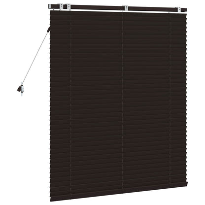 Jaloezie Donkerbruin 105 x 130 cm 35 mm Massief Paulowniahout