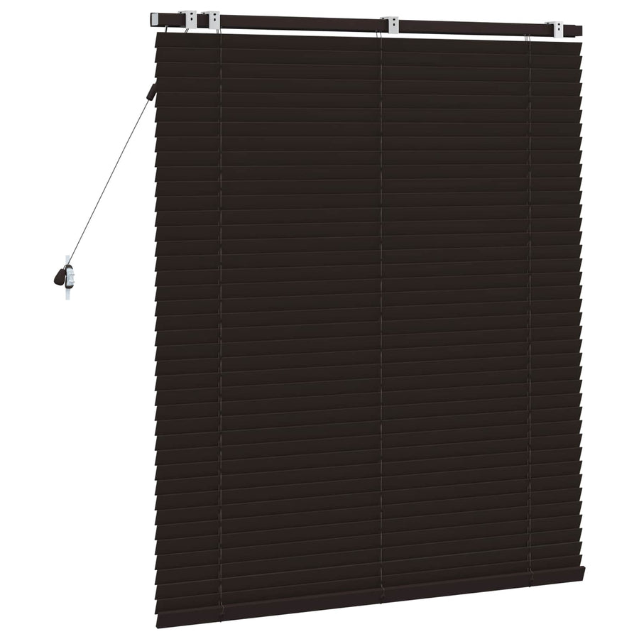 Jaloezie Donkerbruin 105 x 130 cm 35 mm Massief Paulowniahout