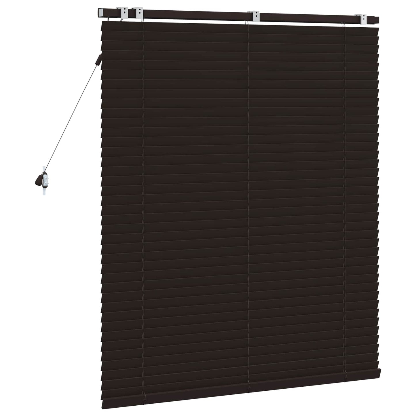 Jaloezie Donkerbruin 110 x 130 cm 35 mm Massief Paulowniahout