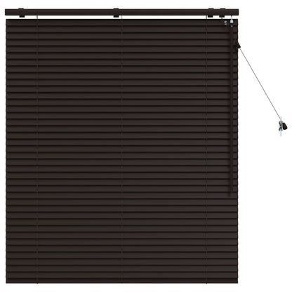 Jaloezie Donkerbruin 110 x 130 cm 35 mm Massief Paulowniahout