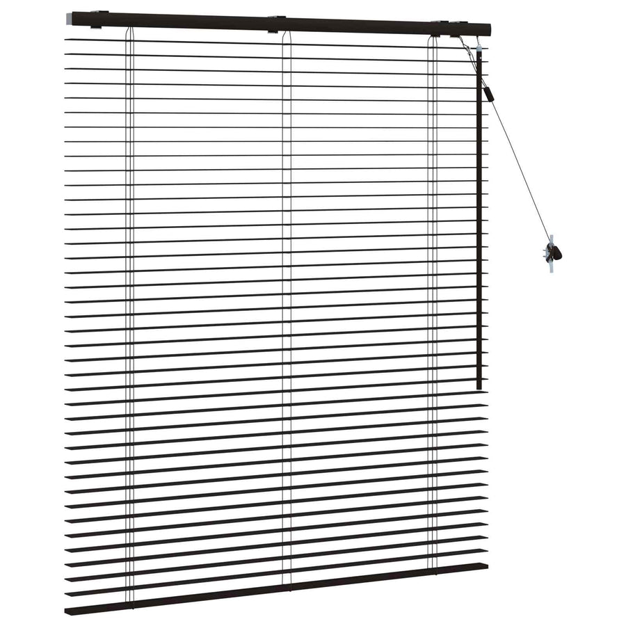 Jaloezie Donkerbruin 115 x 130 cm 35 mm Massief Paulowniahout