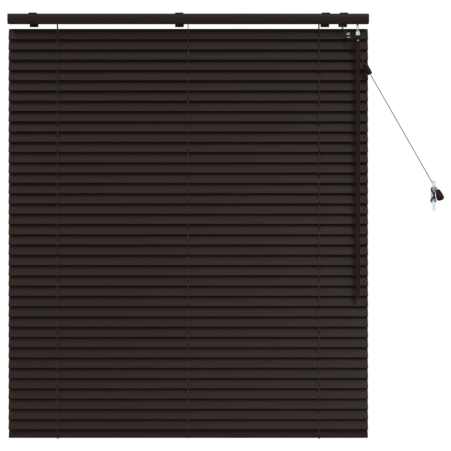 Jaloezie Donkerbruin 120 x 130 cm 35 mm Massief Paulowniahout