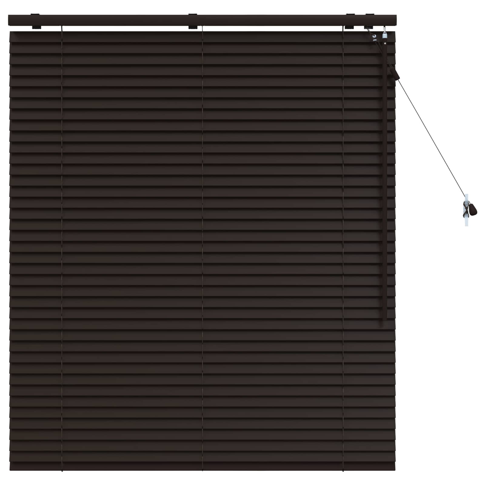 Jaloezie Donkerbruin 120 x 130 cm 35 mm Massief Paulowniahout