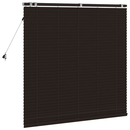 Jaloezie Donkerbruin 125 x 130 cm 35 mm Massief Paulowniahout
