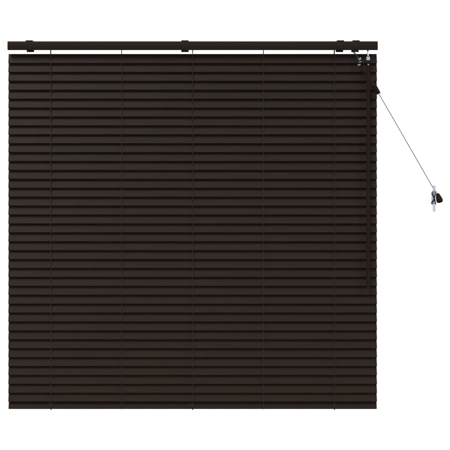 Jaloezie Donkerbruin 135 x 130 cm 35 mm Massief Paulowniahout
