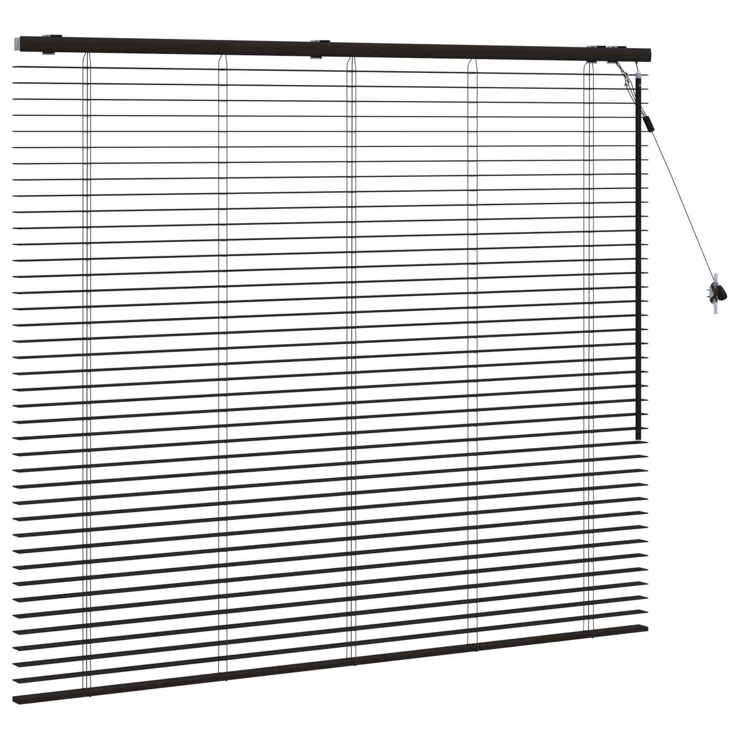 Jaloezie Donkerbruin 145 x 130 cm 35 mm Massief Paulowniahout