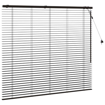 Jaloezie Donkerbruin 145 x 130 cm 35 mm Massief Paulowniahout