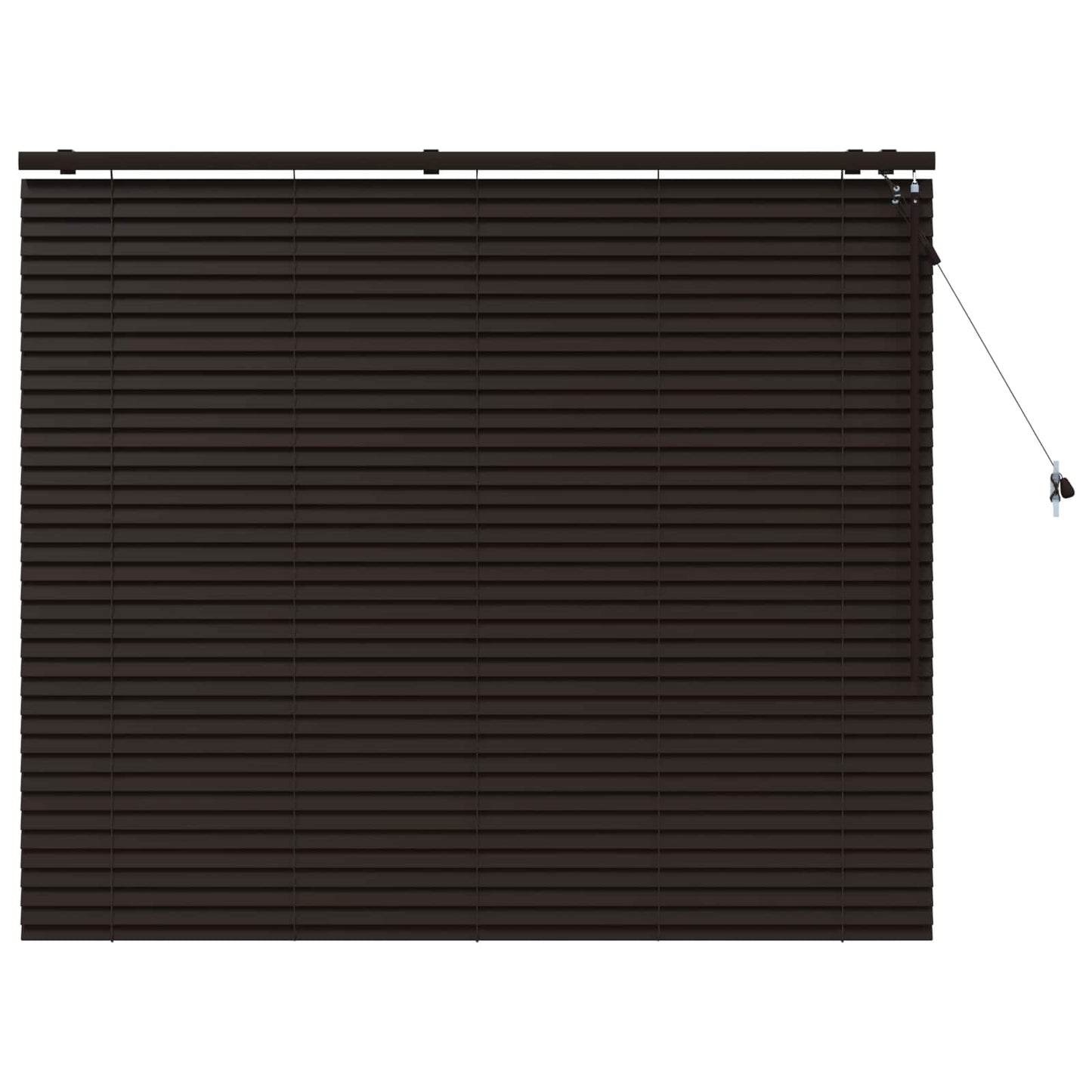 Jaloezie Donkerbruin 145 x 130 cm 35 mm Massief Paulowniahout