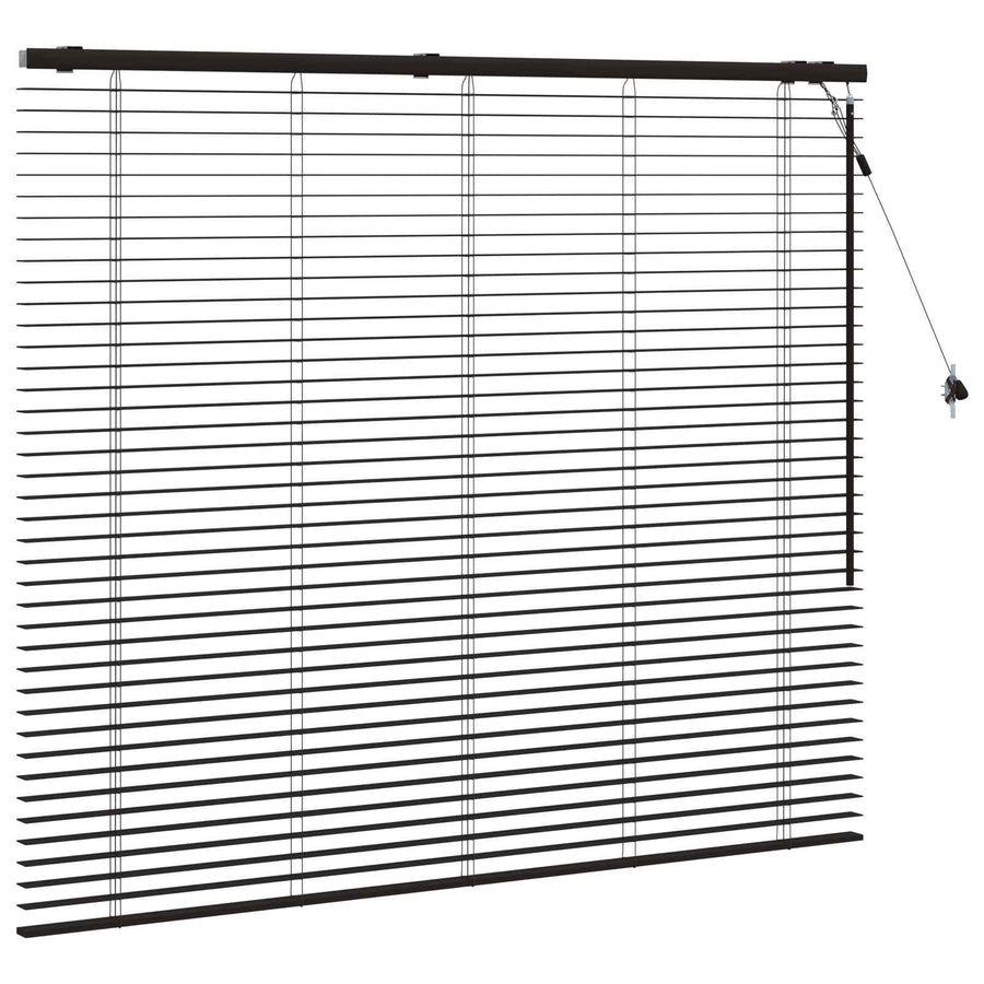 Jaloezie Donkerbruin 160 x 130 cm 35 mm Massief Paulowniahout