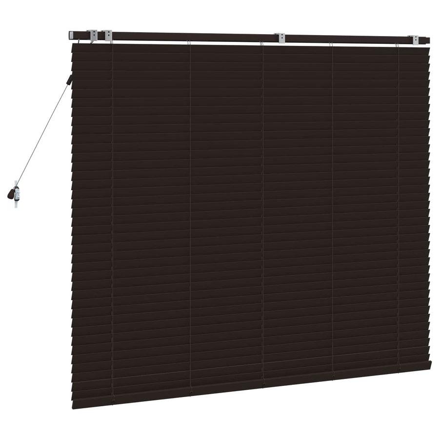 Jaloezie Donkerbruin 160 x 130 cm 35 mm Massief Paulowniahout