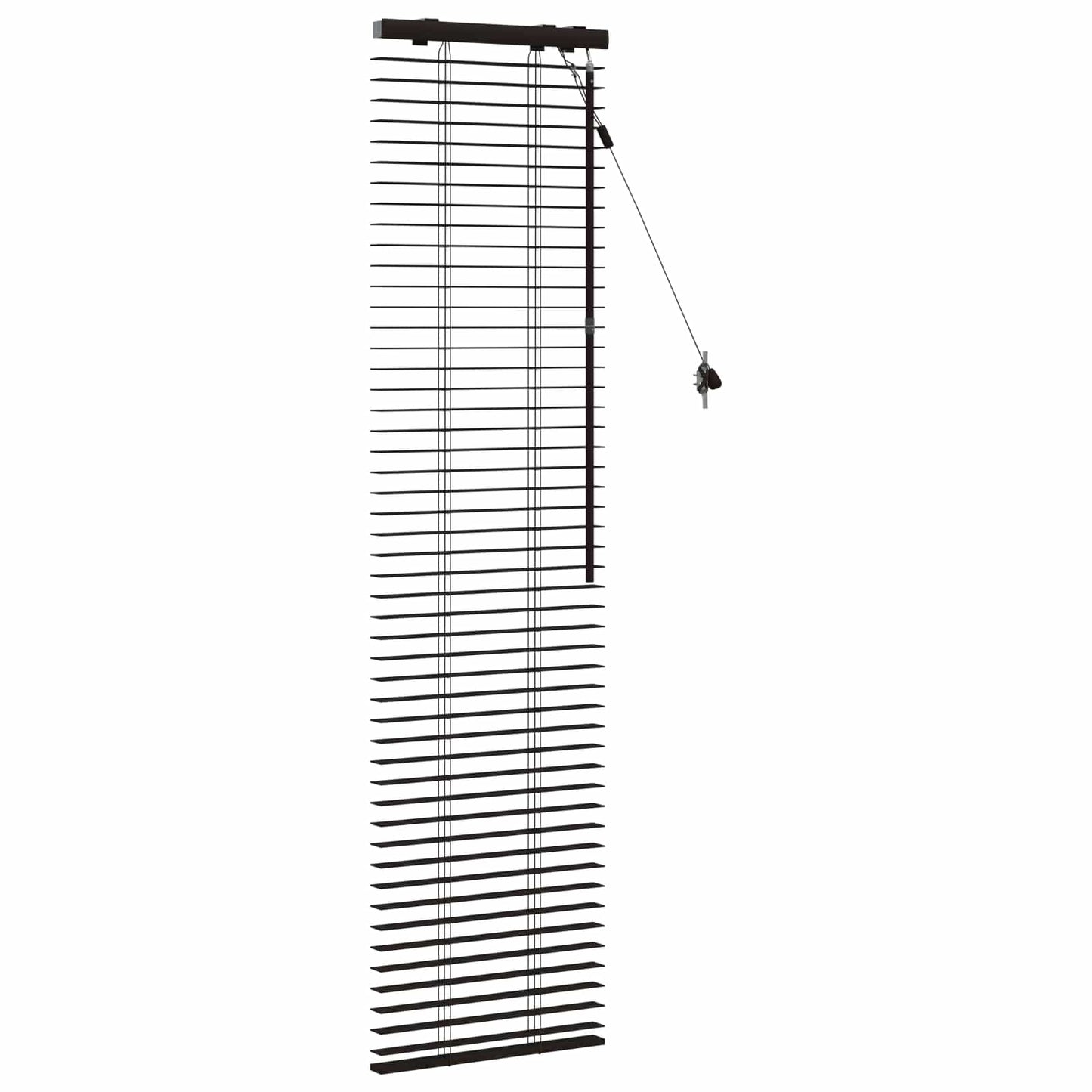 Jaloezie Donkerbruin 45 x 160 cm 35 mm Massief Paulowniahout