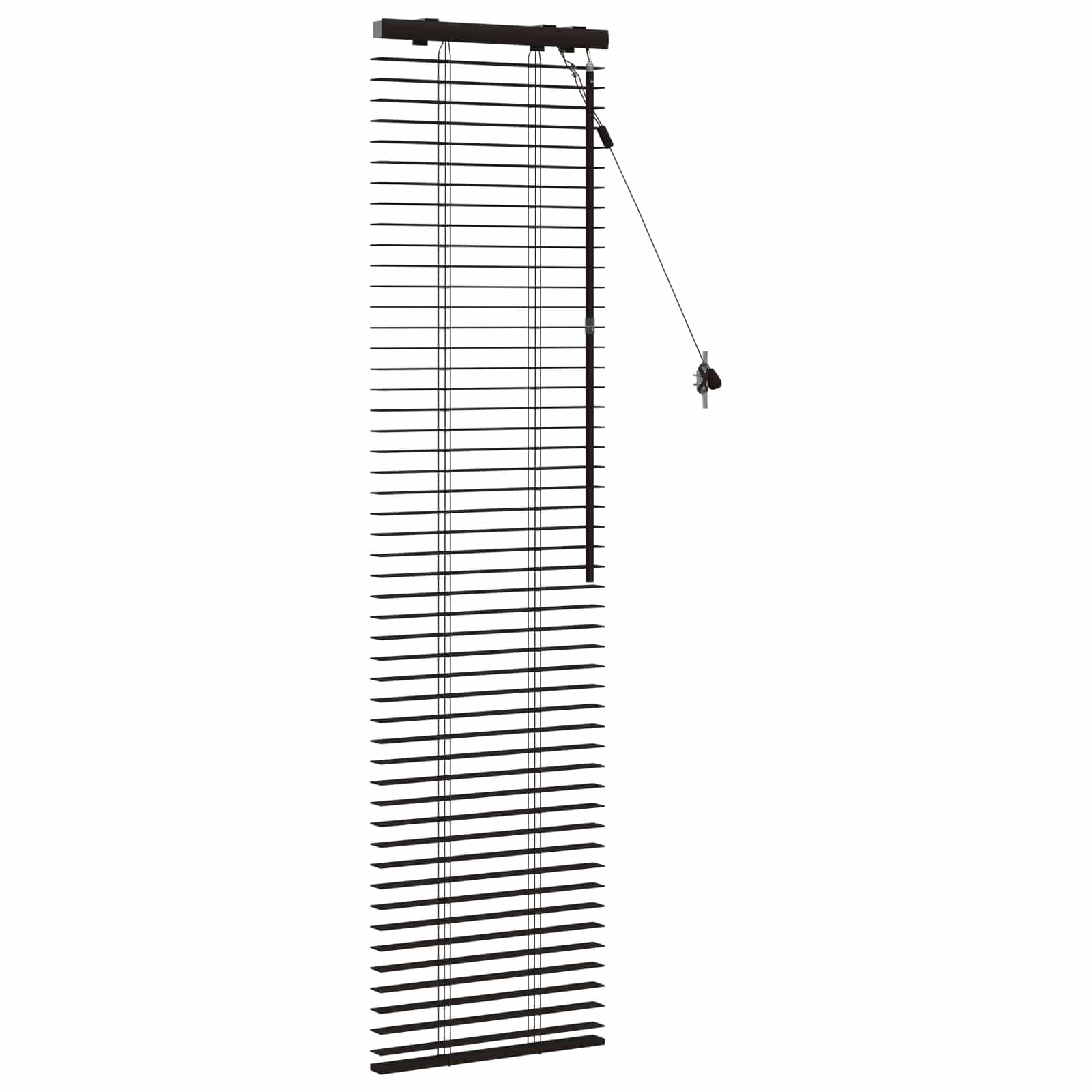 Jaloezie Donkerbruin 50 x 160 cm 35 mm Massief Paulowniahout
