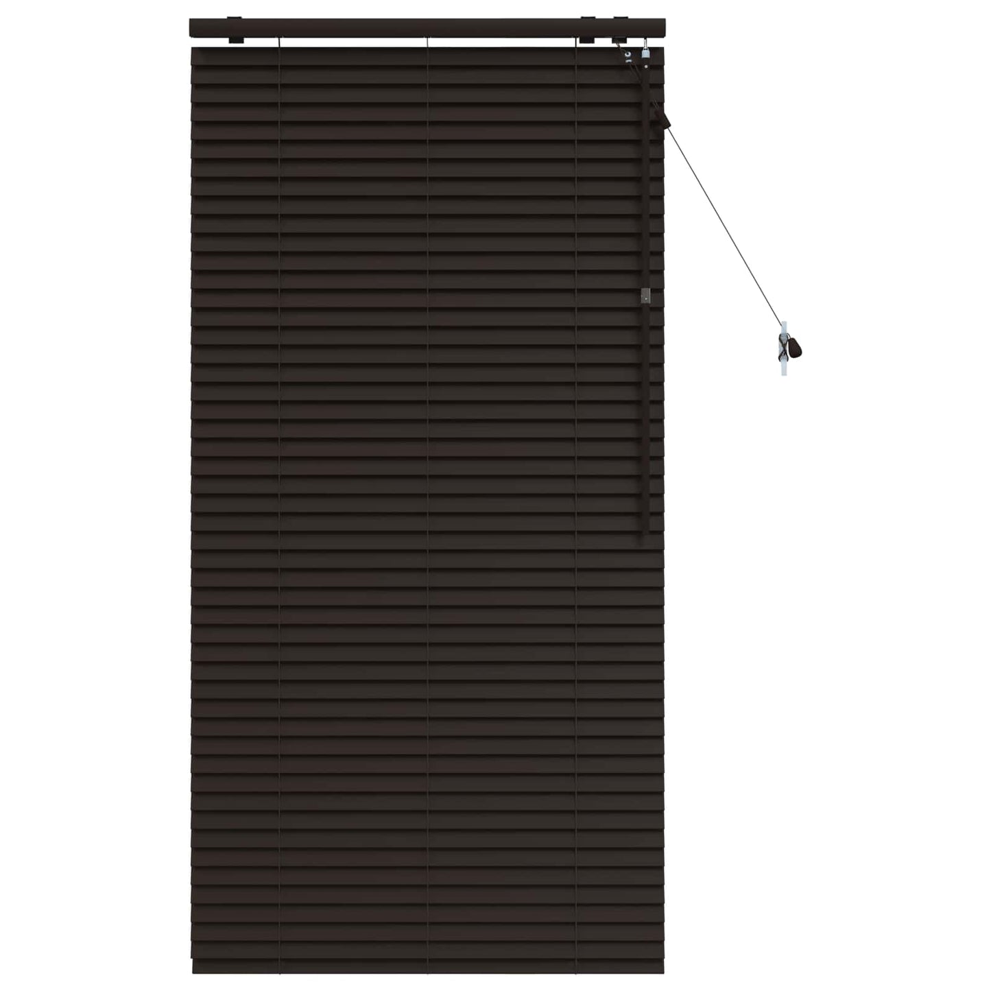 Jaloezie Donkerbruin 70 x 160 cm 35 mm Massief Paulowniahout