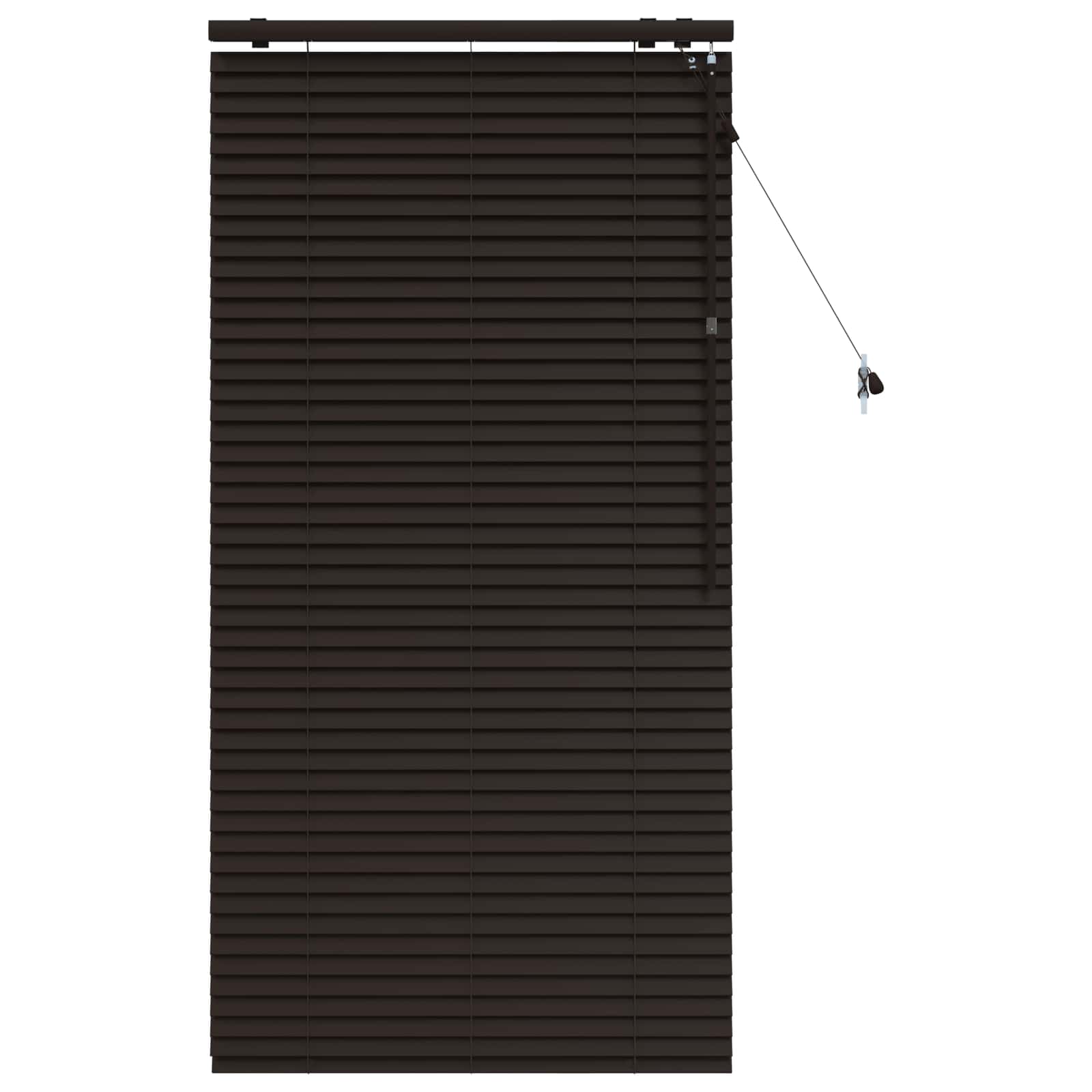 Jaloezie Donkerbruin 75 x 160 cm 35 mm Massief Paulowniahout