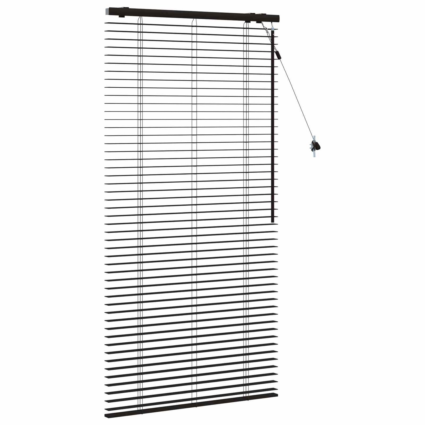 Jaloezie Donkerbruin 80 x 160 cm 35 mm Massief Paulowniahout