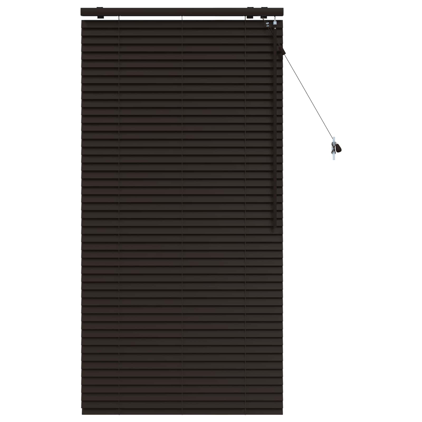 Jaloezie Donkerbruin 80 x 160 cm 35 mm Massief Paulowniahout
