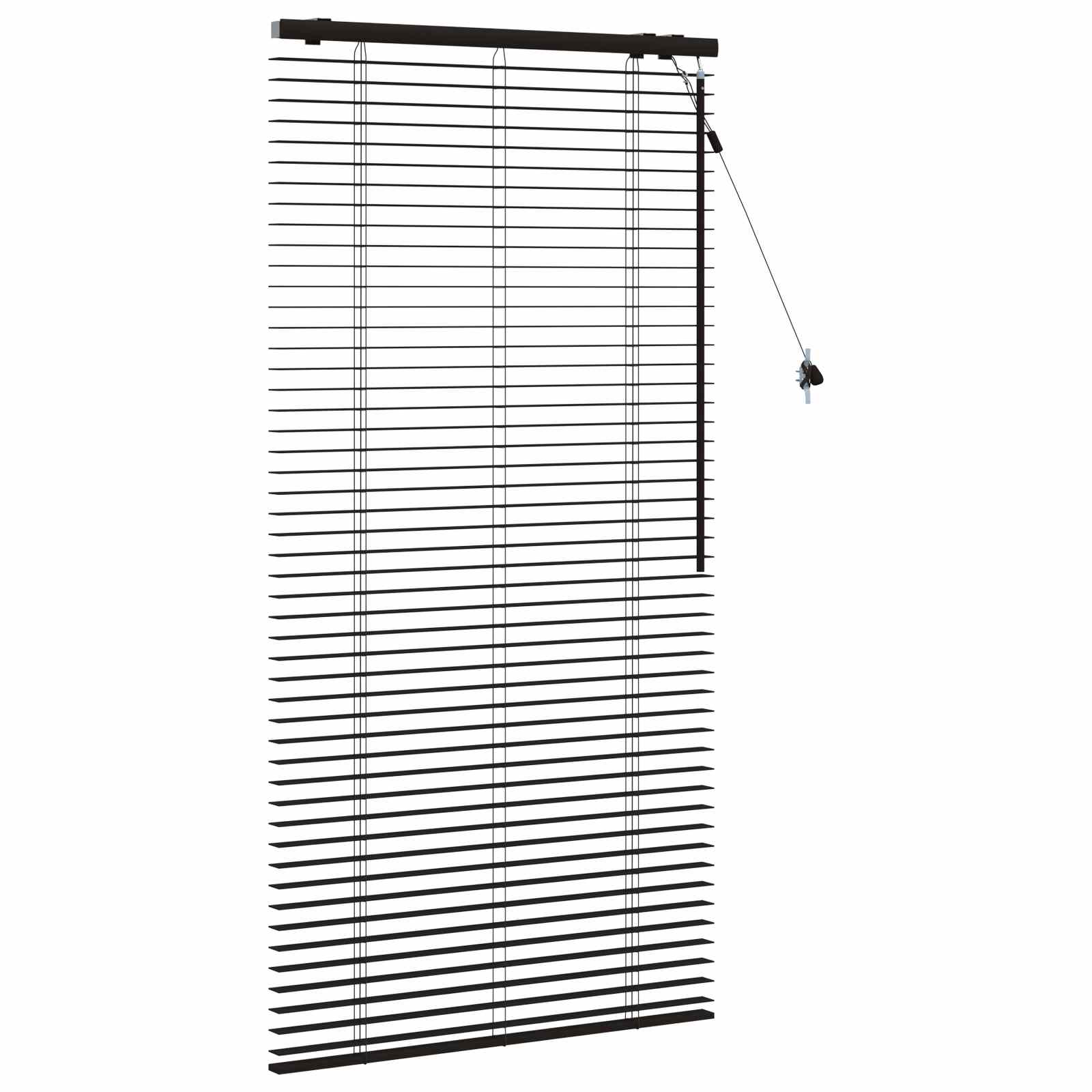 Jaloezie Donkerbruin 85 x 160 cm 35 mm Massief Paulowniahout