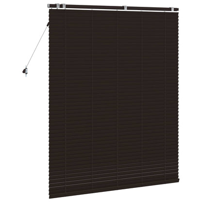 Jaloezie Donkerbruin 125 x 160 cm 35 mm Massief Paulowniahout