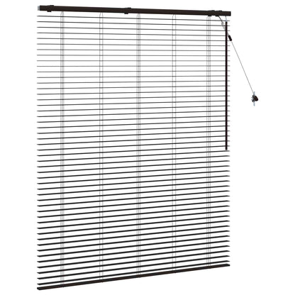 Jaloezie Donkerbruin 130 x 160 cm 35 mm Massief Paulowniahout