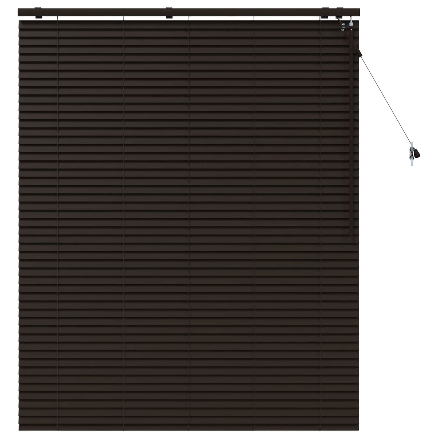Jaloezie Donkerbruin 130 x 160 cm 35 mm Massief Paulowniahout