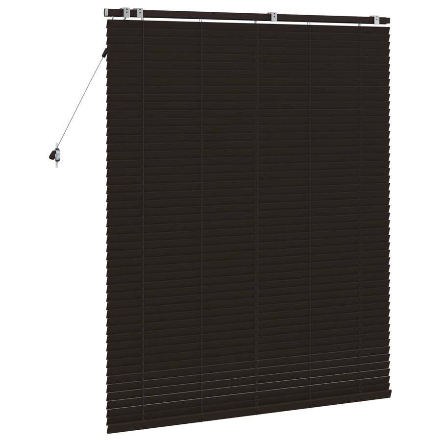 Jaloezie Donkerbruin 135 x 160 cm 35 mm Massief Paulowniahout