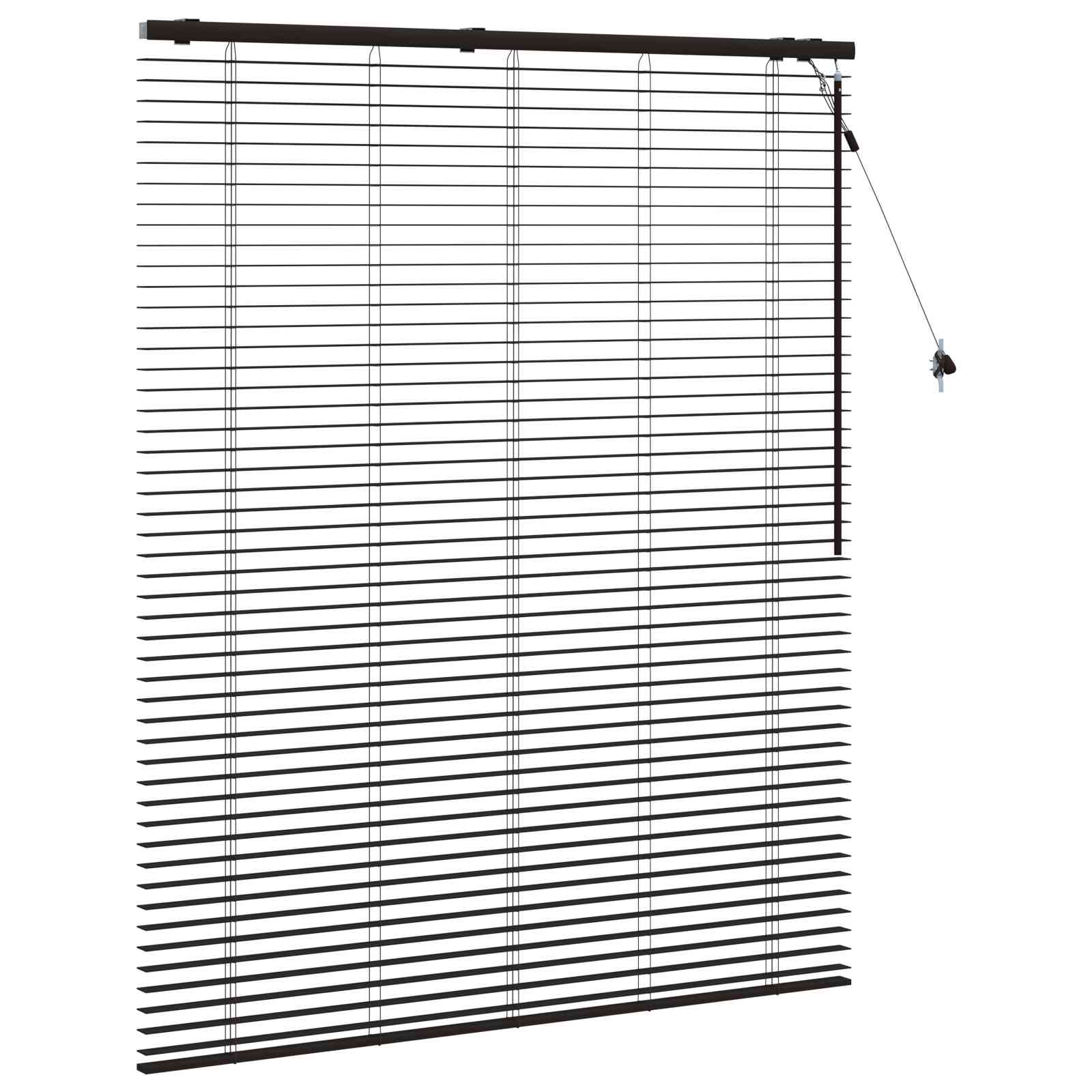 Jaloezie Donkerbruin 140 x 160 cm 35 mm Massief Paulowniahout