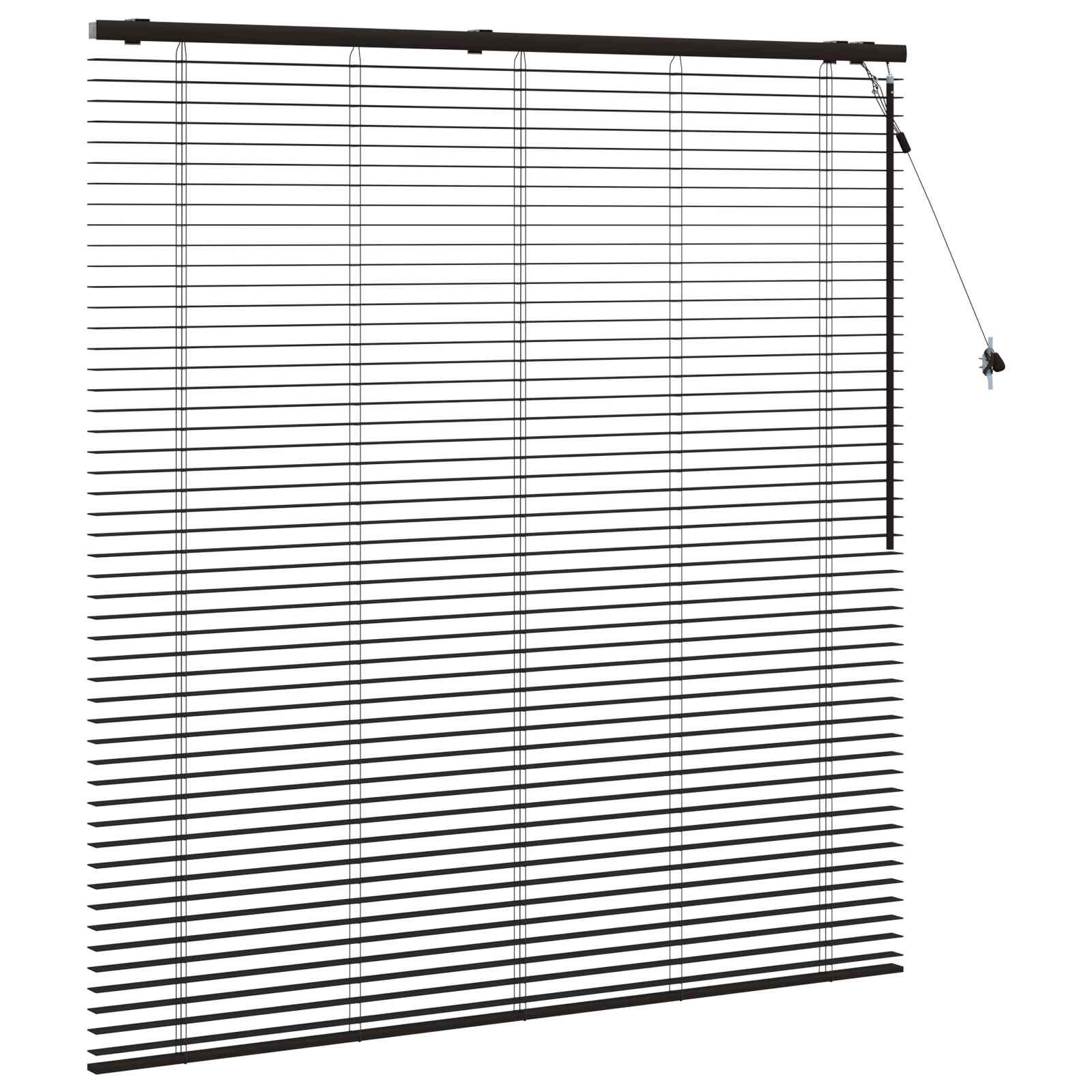Jaloezie Donkerbruin 145 x 160 cm 35 mm Massief Paulowniahout