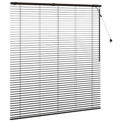Jaloezie Donkerbruin 145 x 160 cm 35 mm Massief Paulowniahout