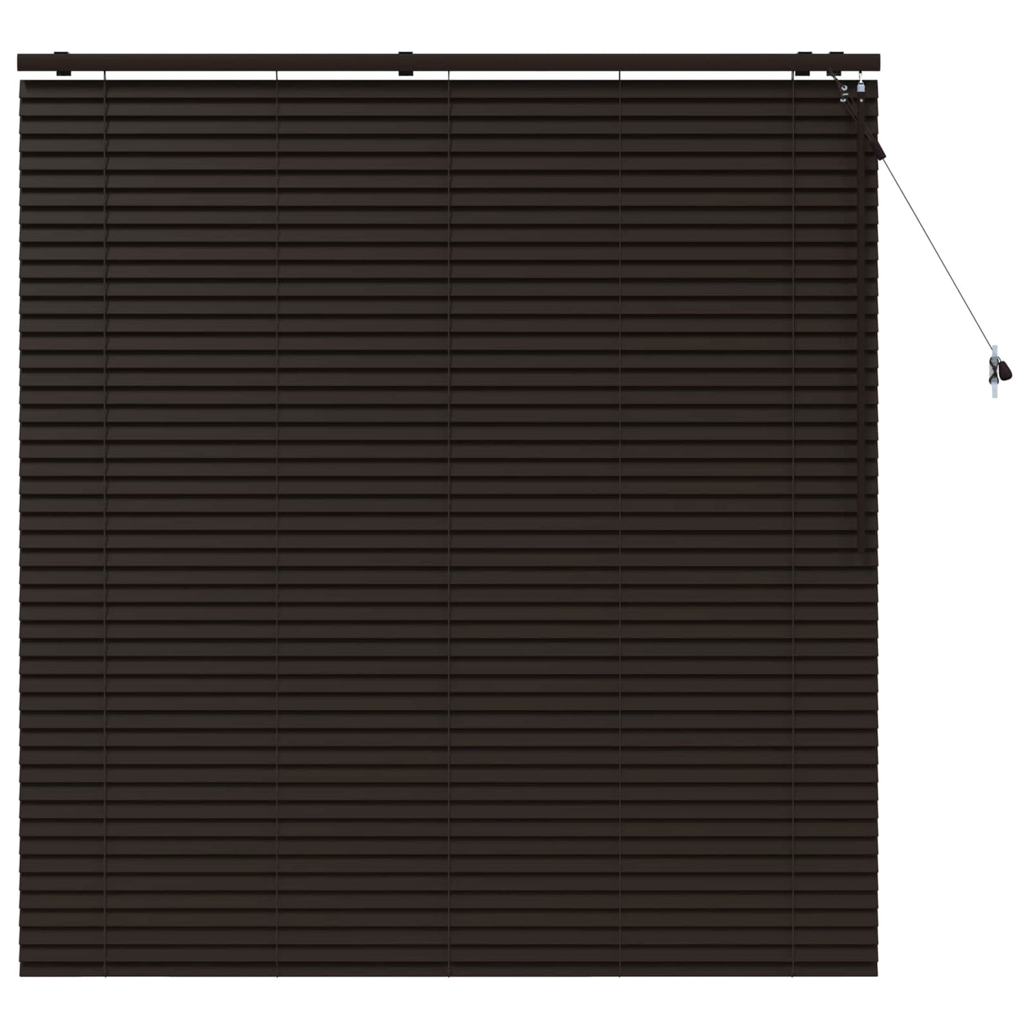 Jaloezie Donkerbruin 145 x 160 cm 35 mm Massief Paulowniahout